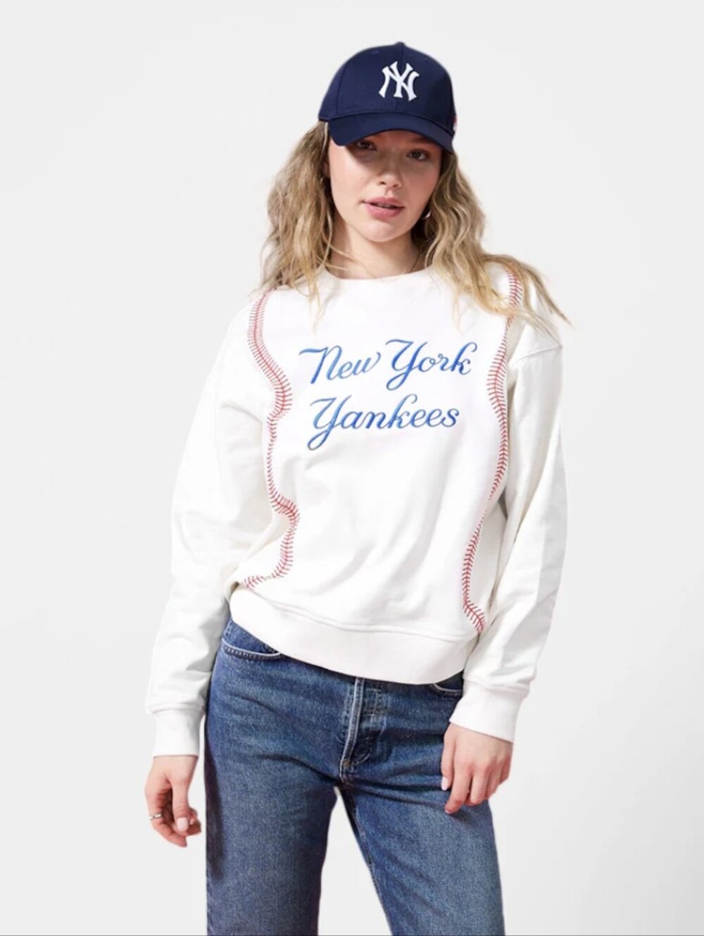 Terez New York Yankees Baseball Stitch Sweatshirt